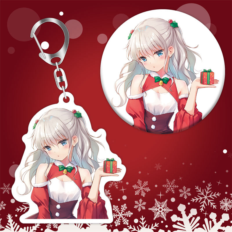 Charlotte 友利奈緒 アクリルキーホルダー&缶バッジセット