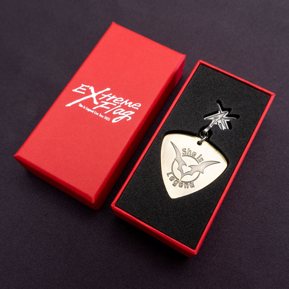 She is Legend Live Tour 2023 "Extreme Flag" 茅森月歌 ギターピックネックレス(Extreme Flag ver.)