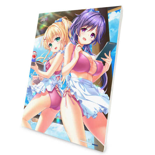 Summer Pockets RB キャンバスボード 紬 ヴェンダース&水織 静久 2023ver._斜め