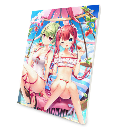 Summer Pockets RB キャンバスボード 神山 識&野村 美希 2023ver._斜め