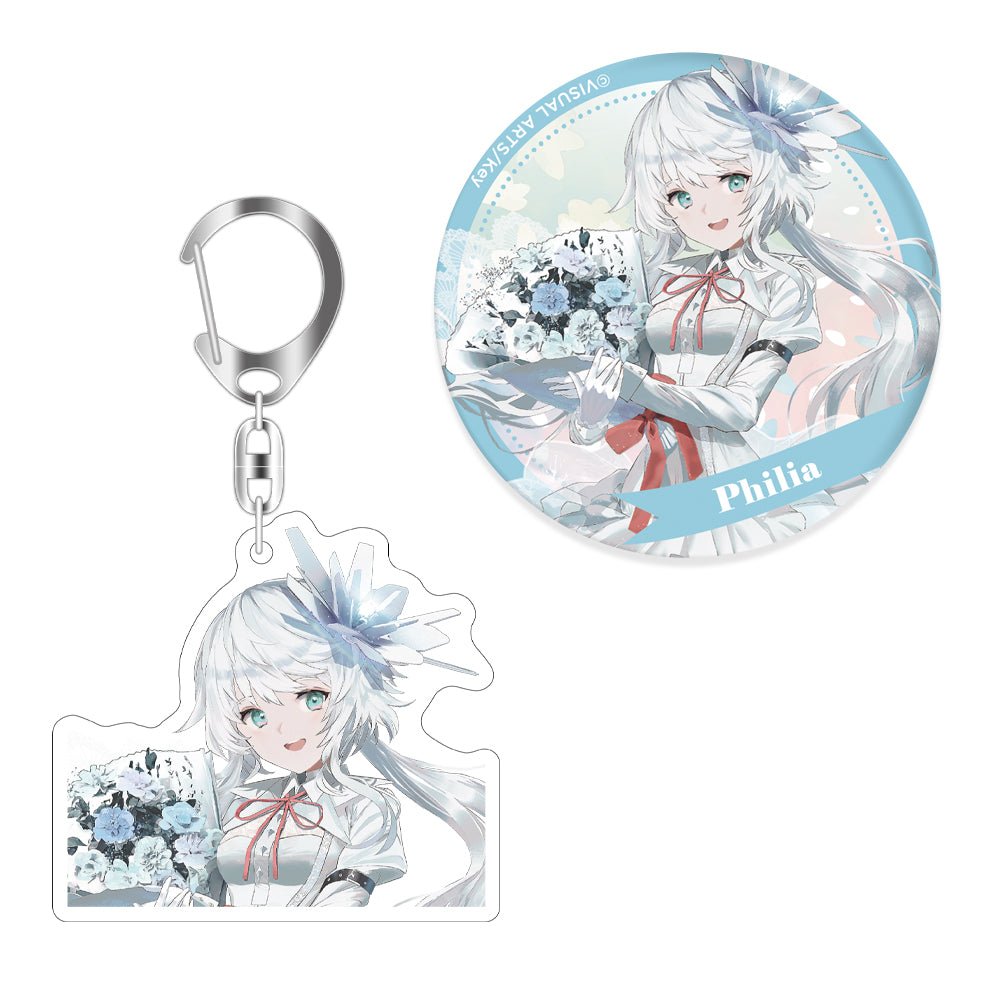 Key25th フィリア アクリルキーホルダー+缶バッジセット