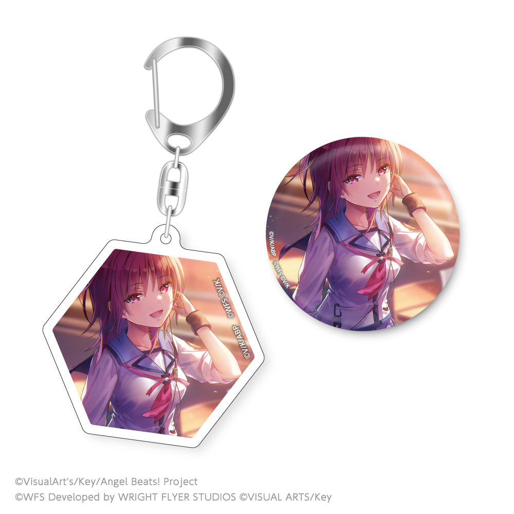HEAVEN BURNS RED × Angel Beats! 岩沢 アクリルキーホルダー・缶バッジセット