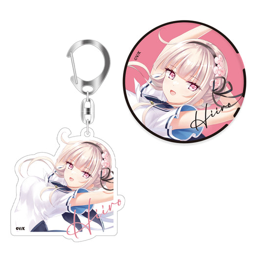 anemoi 淡雪 陽彩 アクリルキーホルダー+缶バッジセット