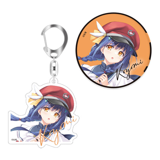 anemoi 白渡 小詠 アクリルキーホルダー+缶バッジセット