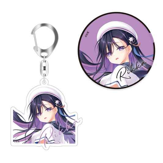 anemoi 速川 六花 アクリルキーホルダー+缶バッジセット